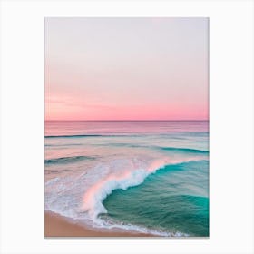 Hyams Beach, Australia Pink Photography 1 Canvas Print