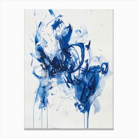 Abstract Blue Painting 5 Canvas Print