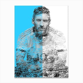 Messi Portrait Canvas Print