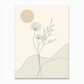 Flower In The Sun Canvas Print