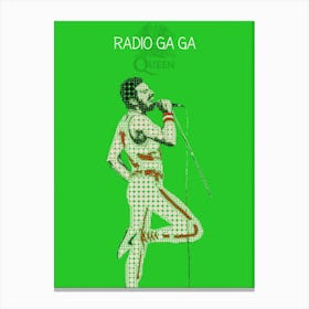 Radio Ga Ga Freddie Mercury Queen Canvas Print