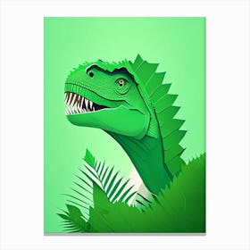 Indominus Rex Cute Mint Dinosaur Canvas Print