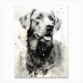 Playful Pup Portraits Canvas Print