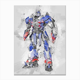 Optimus Prime Transformers Canvas Print