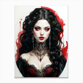 Gothic Girl 1 Canvas Print