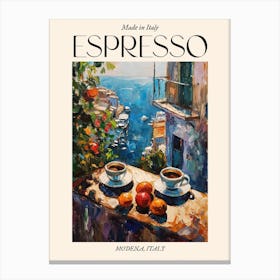 Modena Espresso Made In Italy 3 Poster Canvas Print