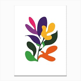 Flower Logo Canvas Print