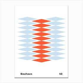 Geometric Bauhaus Poster 48 Canvas Print