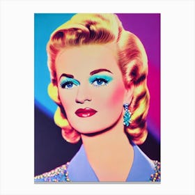 Claire Trevor Pop Movies Art Movies Canvas Print