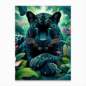 Panther In Jungle Stampe su tela