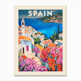 Ibiza Spain 6 Fauvist Painting  Travel Poster Canvas Print