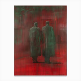 'Two Men In Red Coats' Canvas Print