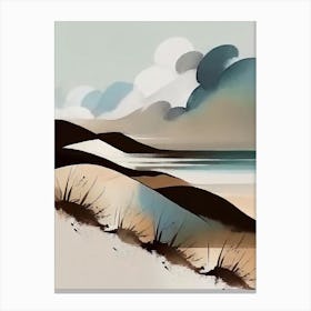 - Abstract Minimal Boho Beach 5 Canvas Print