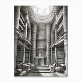 Library Canvas Print