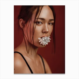 Flower Mouth Canvas Print