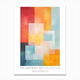 Colourful Abstract 2 Exhibition Poster Canvas Print