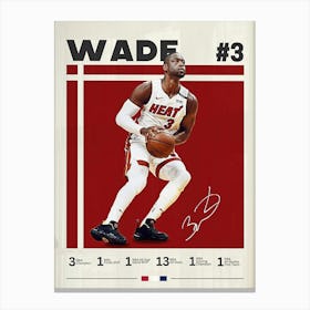 Dwayne Wade Canvas Print