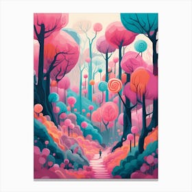 Lollipop Forest 2 Canvas Print