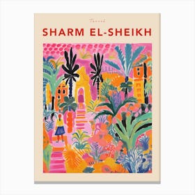 Sharm El Sheikh Egypt 2 Fauvist Travel Poster Canvas Print