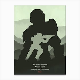 Halo Minimalist Quotes Canvas Print