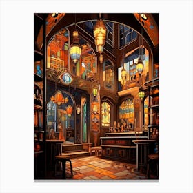 Spice Bazaar Pixel Art 2 Canvas Print