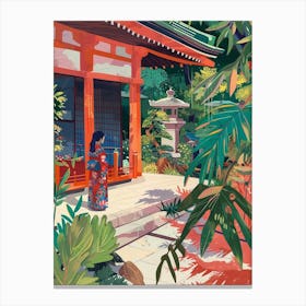 In The Garden Ninna Ji Temple Japan 4 Canvas Print