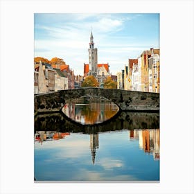 The Spiegelrei In Bruges Canvas Print