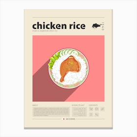 Chicken Rice Canvas Print