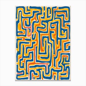 Maze art Canvas Print