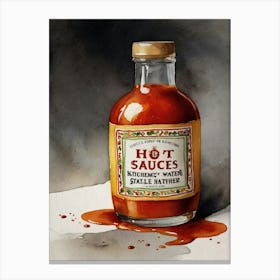 Hot Sauces Canvas Print