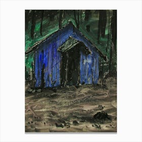 Shack In The Woods Canvas Print