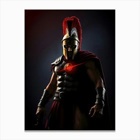 Spartan Warrior - Diverse Art Illustration 92 Canvas Print