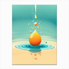 Water Drop VECTOR ART 2 Canvas Print