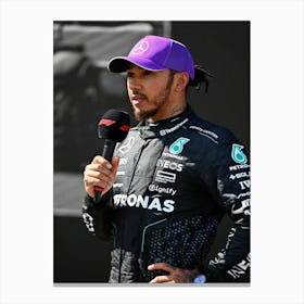 Lewis Hamilton Of Great Britain Canvas Print