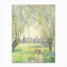 Claude Monet green Canvas Print