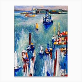 Port Of Southampton United Kingdom Abstract Block harbour Canvas Print