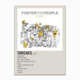 Foster The People Torches 2011 Poster Canvas Print