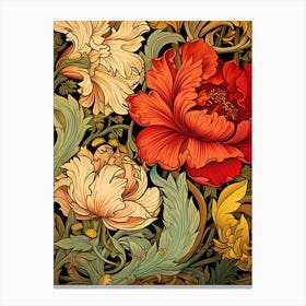 Morris Floral Wallpaper Canvas Print