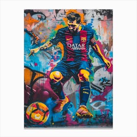 Lionel Messi Barcelona 10 Canvas Print