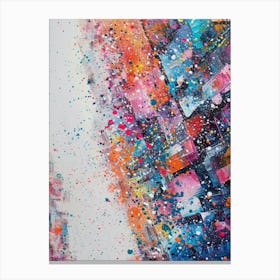 Abstract City Painting Canvas Print