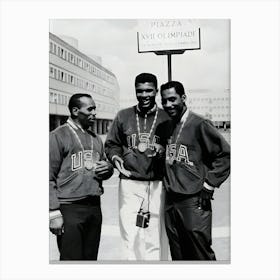 Three American Gold Medal Winners Canvas Print