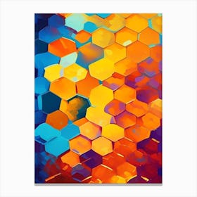 Honeycomb Background 1 Painting Canvas Print