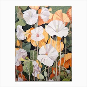 Nasturtium 3 Flower Painting Canvas Print