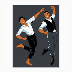 Pair Of Dancers Canvas Print