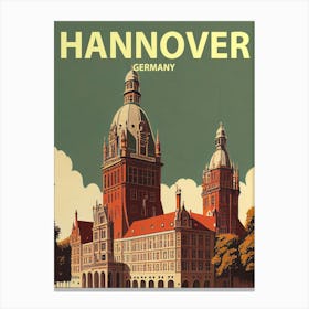 Hannover Retro Canvas Print