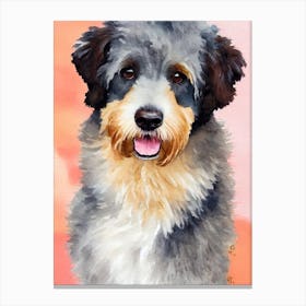 Spanish Water Dog 4 Watercolour dog Canvas Print