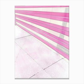 Pink Stripe Canvas Print