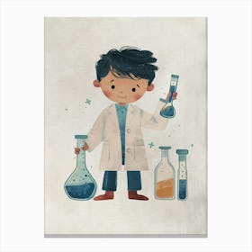 Boho Nursery 13 Scientist Canvas Print