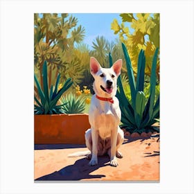 Cactus Dog Canvas Print