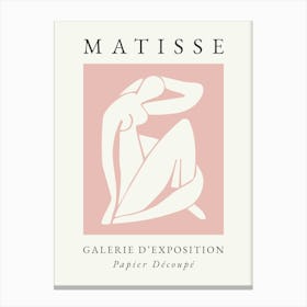 Matisse Abstract Body Print Pink Canvas Print